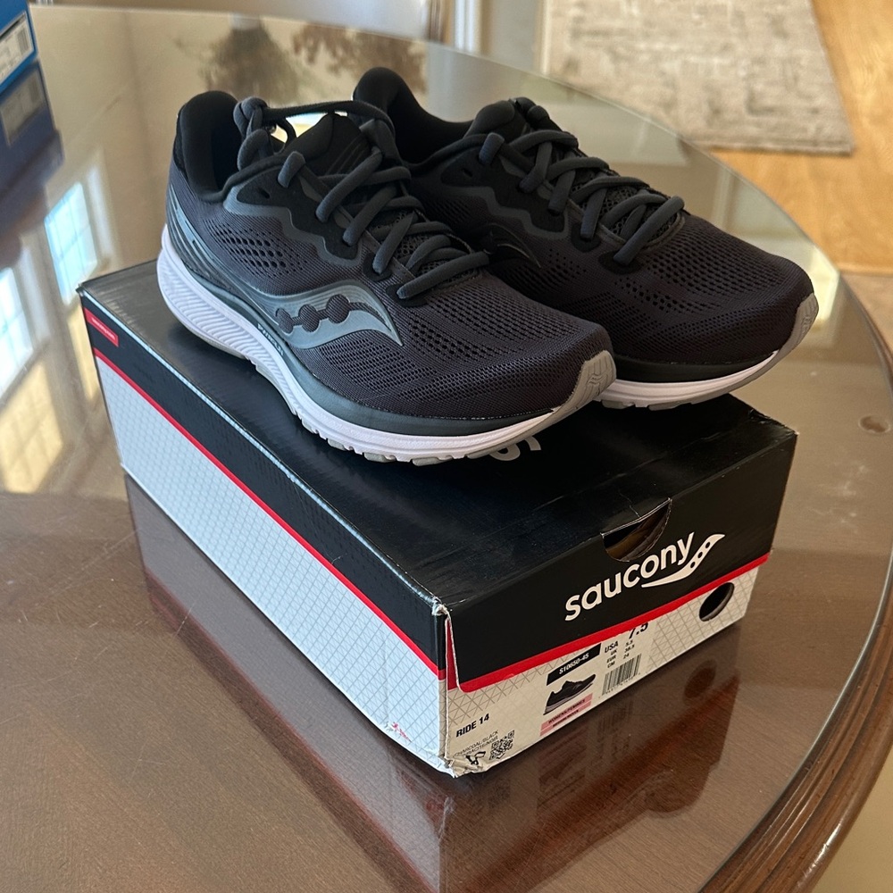 Saucony Black and Gray Athletic Sneakers